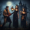 image:imageOutus 3 Pcs Scary Halloween Headband Set with 7 Fake Stickers