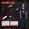 image:imageOutus 3 Pcs Scary Halloween Headband Set with 7 Fake Stickers