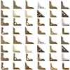 image:image48 Pieces Metal Book Corner Protector Picture Corners 24 Vintage Styles