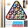 image:imageOutus 71 Pcs Complete Pool Table Accessories SetDark Marble Style Balls
