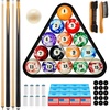 image:imageOutus 71 Pcs Complete Pool Table Accessories SetMarble Style Balls