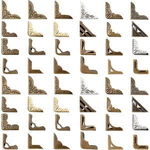 image:image48 Pieces Metal Book Corner Protector Picture Corners 24 Vintage Styles