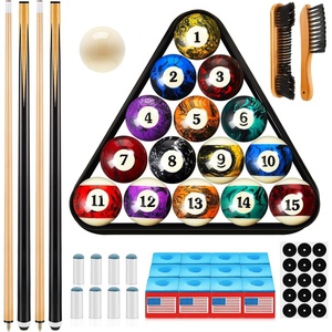 image:imageOutus 71 Pcs Complete Pool Table Accessories SetDark Marble Style Balls