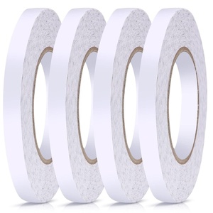 image:imageOutus Hem Tape Double Sided Sticky Fabric Tape Each 546 Yards No Iron for Clothes Gluing Alterations Adhesive Tape for Fabric Dress Cloth4 Pieces12 Inch x 164 Feet