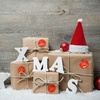 image:imageOutus 500 Merry Christmas Sticker Circle Label 14 Transparent and SilverRed