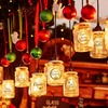 image:imageOutus 500 Merry Christmas Sticker Circle Label 14 Transparent and SilverTransparent