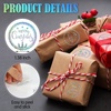 image:imageOutus 500 Merry Christmas Sticker Circle Label 14 Transparent and SilverTransparent Colorful