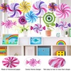 image:imageOutus 12 Pcs Candy Hanging Fans Party Decorations Pink SwirlPink