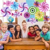 image:imageOutus 12 Pcs Candy Hanging Fans Party Decorations Pink SwirlPink
