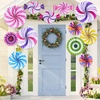 image:imageOutus 12 Pcs Candy Hanging Fans Party Decorations Pink SwirlPink