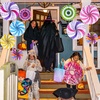 image:imageOutus 18 Pcs Hanging Paper Fans Candy Themed Party DecorationsClassic9