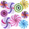 image:imageOutus 18 Pcs Hanging Paper Fans Candy Themed Party DecorationsClassic9