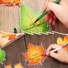 image:imageOutus 60 Pcs Fall Bulletin Board Cutouts Autumn Leaf Cutouts Stylish StyleClassic Style