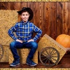 image:imageOutus 8 Pcs Hay Bales Boxes Decor with Wooden Wagon Wheels Fake Hay Stack
