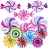 image:imageOutus 12 Pcs Candy Hanging Fans Party Decorations Pink SwirlPink
