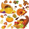 image:imageOutus 60 Pcs Fall Bulletin Board Cutouts Autumn Leaf Cutouts Stylish StyleFresh Style