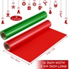 image:image2 Rolls Christmas Cellophane Wrap Roll 492 ft X119 in Red Green Wrap