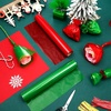 image:image2 Rolls Christmas Cellophane Wrap Roll 492 ft X119 in Red Green Wrap