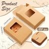 image:imageOutus 200 Pcs Soap Packaging Boxes Bulk for Homemade BrownBrown