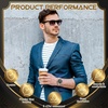image:imageOutus 4 Pcs Mens Watches Set Gift Business Dress Luxury Casual Waterproof Stainless Steel Band Quartz Wristwatches Big Face Date Watches Men Gift Ideal for Wedding Fathers Day