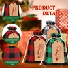 image:imageOutus 81 Pcs Christmas Buffalo Plaid Drawstring Gift Bags with Tags81