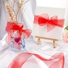 image:imageOutus Red Sheer Organza Ribbon 16 Inch 49 Yards Chiffon RibbonRed