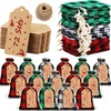 image:imageOutus 81 Pcs Christmas Buffalo Plaid Drawstring Gift Bags with Tags173