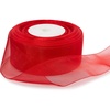 image:imageOutus Red Sheer Organza Ribbon 16 Inch 49 Yards Chiffon RibbonRed