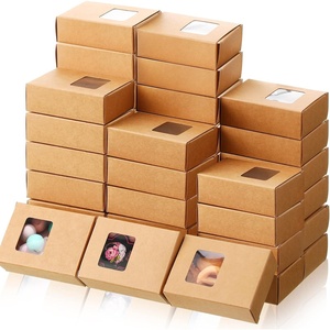 image:imageOutus 200 Pcs Soap Packaging Boxes Bulk for Homemade BrownBrown